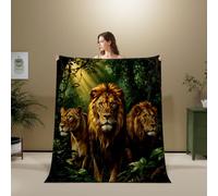 3D Flannel Blanket Lion 200x200cm Aldult Microfiber（XXX 1-13）