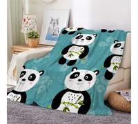 3D Flannel Blanket Panda 100x130cm Kids Microfiber Fleece Soft Warm Cute Panda Throw Blanket for Bedspread Sofa Couch Bed All Season（style 16-12）