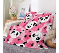 3D Flannel Blanket Panda 150x200cm Aldult Microfiber Fleece Soft Warm Cute Panda Throw Blanket for Bedspread Sofa Couch Bed All Season（style 106-12）