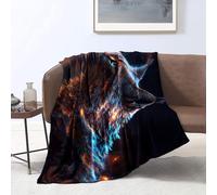 3D Flannel Throw Animal Lynx Bed Blanket Fluffy Travel Blankets Plush Warm Cozy Soft Throw All Season Throw Blankets Adult Children 31.5x47.3 inches Flannel (80x120cm)