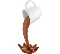 3D Floating Coffee Cup Ornament, Resin Creative Desktop Decoration, Fun and Bizarre Accessories, Suitable for Coffee Enthusiasts, Desktop Decoration, Creative Home Furnishings, and Gift Giving People