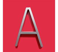 3D Floating House Plaque Numbers 12cm Modern Number 0-9 Letters AB Silver Door Home Street Address Mailbox for Digital Alphabet Outdoor Sign Plates 5 Inch 0-9, Zinc Alloy Lacquered, Screw Mounted (A)
