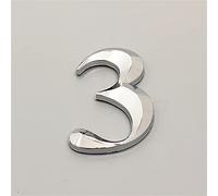 3D Floating Self Adhesive House Plaque Numbers 7cm Silver ABS Plastic Sticker Numeral Door Plates Sign Plating Gate Digits Number Tag Hotel Home Outdoor Address Label for Yard Street Mailbox Bins (3)