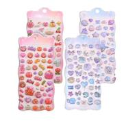 3D Floating Stickers | Cartoon 3D Girl Stickers | Arts Supplies for School Classroom Kindergarten Preschool Party Decorating Notebooks