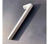 3D Floating White House Plaque Numbers 0-9 Doorplate Letters AB 5 Inch Metal Address Dash Sign Plate Zinc Alloy Lacquered Screw Mounted Outdoor Yard Street Door Home Mailbox Exterior Signage (1)