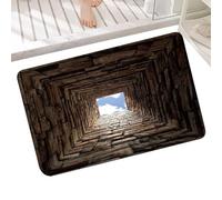 3D Floor Mat - 80 x 40.7 cm Black and White Print Low Profile Travel Resistant Fun Accessory for Guest Prank | Accent Mat for Parties, Enhances the Atmosphere of