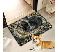 3D Floor Optical Illusion Rug, Rug that Looks Like a Hole in the Floor, Non-Slip Floors Mat for Indoor & Outdoor, Visual Illusion Doormat for Bedroom, Living Room, Porch, Terrace (Color 2,M)