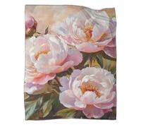 3D Floral Design Luxurious Super Soft Warm And Cosy Throws Wildflowers Pattern Fleece Throw Blanket Soft Fuzzy Blanket Soft, Plush, Fluffy, Warm, Cozy - Super Soft Warm Plush 60x80inch(150x200cm)