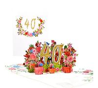 3D Flower Anniversary Card Set Small Card Envelope Kit Writing Supplies for Couples Valentine's Day Ceremony Gift Anniversary Card for Wife