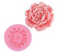 3d Flower Peony Candle Moulds Sugarcraft Cake Decorating Fondant Chocolate Mold Cupcake Kitchen Baking Tools Silicone Soap Molds