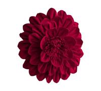 3D Flower Pillow Cover Sham Christmas Decor Festive Red Round 20x20 in | Velvet fabric soft touch 50cm x 50cm fits most fillings sofa bedside window modern Nordic rural Type