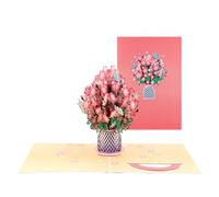3D Flower Pop Up Birthday Card, Stunning Bouquet Floral Design Greeting Cards, Mother Birthday Card, Unique 3D Birthday Cards for Women, Wife, Girlfriend, Anniversary, Wedding, Valentine's Day Gift