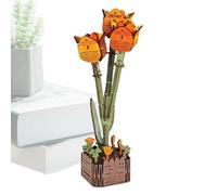 3D Flower Puzzle - Craft Building Kit, Wooden Puzzle, Colorful And Creative Design, Easy To Assemble, Fun And Educational Activity | Puzzle For Kids, Interior Decoration, Creative Leisure