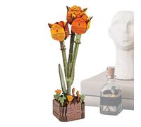 3D Flower Puzzle | Fun Creative Flower Craft | 3D Wooden Puzzles - for Kids, Home Decor, Relaxation, Shelf Display, Table Centerpiece