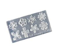 3D Flower Resin Nails Art Decorations Mold Silicone Carving DIYS Tool Phototherapy Glues Filling Resin Decorations
