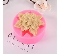 3D Flower Silicone Mold Flower Mousse Mold Lilac Rose Lily Aromatherapy Candle Mould Chocolate Baking Molds Handmade Candle Making Mould DIY Craft Resin Mold for Candle Soap Cake (B)