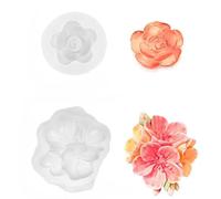 3D Flower Silicone Molds for Candles, Resin & Soap - Realistic Petal Design, Heat-Resistant & Reusable for DIY Crafts, Home Decor & Gifts