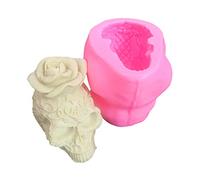 3D Flower Skull Decoration Silicone Mold Epoxy Resin Decoration Making Soap Melt Resin Polymer Clay Home Decor