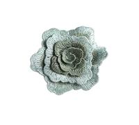 3D Flowers Embroidered Appliques,Sew-On,Decorative Patches,Accessories for Wedding Dress Costume Bags Shoes DIY Handcraft Iron On Patches(Green)