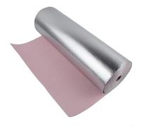 3D Foam Linen Roll 50 Cm X 10 M Moisture-Resistant Solid Colour Wall Sticker for Bedroom Living Room Bathroom - Simple Peel Home Decoration(Pink)