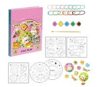 3D Foam Painting Kit - Texture Drawing Set for Travel | Water Foam Art Paper Toys, Personal Care Activity, Stippler Creat Painting Game