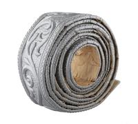 3D Foam Skirting Trim Non Invasive Self Waterproof Peel and Molding DIY Home Decor Removable Baseboard Edge for Renters Multiple Colors 230x5x0.4cm(Silver&Gray)