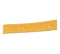 3D Foam Skirting Trim Non Invasive Self Waterproof Peel and Molding DIY Home Decor Removable Baseboard Edge for Renters Multiple Colors 230x5x0.4cm(Gold)