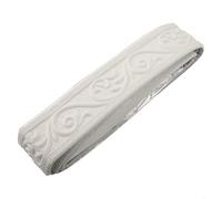 3D Foam Skirting Trim Non Invasive Self Waterproof Peel and Molding DIY Home Decor Removable Baseboard Edge for Renters Multiple Colors 230x5x0.4cm(White)