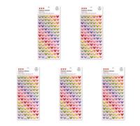 3D Foam Stickers for Kids with Heart and Star Shapes Soft Safe Phone Camera Decors Perfect for and Reward Decorative Stickers for