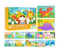 3D Foam Stickers - Multi Color Lightweight Polystyrene, Kids Foam Arts And Crafts, Sensory Learning Accessory, Interactive Playful Imagery | Artistic Resource for Desktop Christmas Art-Projec