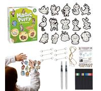 3D Foam Texture Painting Kit,Paint Crafts,3D Effect Painting Kit | for Creative Projects Home Decor School Party Play