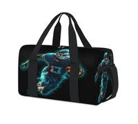 3D Football Athlete Sports Duffel Bag Weekend Overnight Bag Tote Holdall Casual Travel Gym Duffel Bags for Kids Girls Boys Women Men