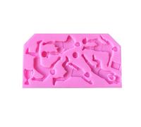 3D Football Basketball Player Fondant Chocolate Mould Cake-Topper Baking Tools Silicone Mold Easy To