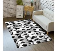 3D Football Basketball Rugby Baseball Carpet 90 X 150 Cm Rug Sofa Table Blanket Non-Slip Chair Mat Corridor Carpet Entrance Door Mat Kids Room Crawl Rug, Non-Slip, Stain Resistant Easy C -53372629086
