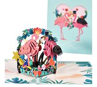 3D for Flamingo Greeting Card Vlanetines Day Cards with with Envelope for Wedding Birthday Anniversary Valentines Day Greeting Cards for Kids