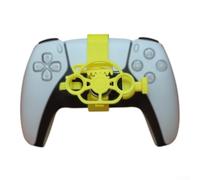 3D for MINI Steering Wheels for PS5, for PLA Racing Game Controller Handles, Dynamic Simulation Accessory for Enhanced Gameplay, Yellow(Yellow)