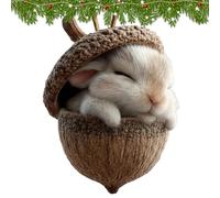 3D Forest Animals Acorns Jewellery Made of Resin Forests Animal Acorn Ornaments Animal Decorative Pine Cone Pendant Christmas Tree Decoration Forest Animal, Novelty Christmas Tree Figures Forest