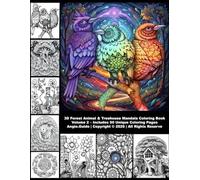 3D Forest Animals and Unique Tree House Mandala Coloring Book Volume 2: Relaxing and Stress-Relieving Designs for Teens/Adults, Discover 50 amazing ... (3D Animal Mandala Coloring Book Series)