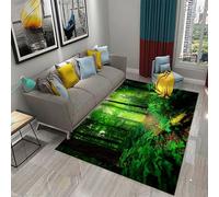 3D Forest Trees Landscape Area Rug Floor Door Mat Carpet Bottomless Hole Optical Illusion Area Rug, Anti-Skid Non-Woven Doormat For For Living Room Bedroom Kitchen 140 X 200 Cm, Easy C /9668262213656