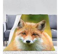 3D Fox Throw Blanket, Animal Soft Fleece Blanket Throws for Bed, Bedroom, Sofa, Couch, Yoga, Camping, Car and Outdoor Travel 150x200 cm