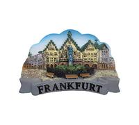 3D Frankfurt Germany Refrigerator Magnet Tourist Souvenirs Resin Magnetic Stickers Fridge Magnet Home & Kitchen Decoration from China