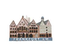 3D Frankfurt Germany Refrigerator Magnet Tourist Travel Souvenirs Handmade Resin Craft,Frankfurt Fridge Magnet Collection Gift Magnetic Stickers Home Kitchen Decoration
