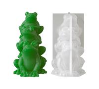 3D Frog Candle Mold - Silicone Mold for DIY Wax Resin Soap | Adorable Frog Shapes for Candle Making Crafts Home Décor Creative