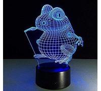 3D Frog Night Light Lamp 7 Color Change LED Touch USB Table Gift Kids Toys Decor Decorations Christmas Valentines Gift Birthday Gift