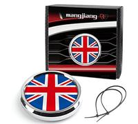 3D Front Bumper Grill Emblem Badge Chrome Cover for Mini Cooper One S JCW R50 R52 R53 R55 R56 R60 R61 F54 F55 F56 F57 F60 Hatchback Countryman Car Accessories Decoration (Red Union Jack)