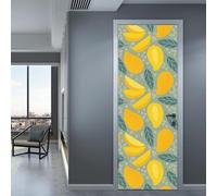 3D Fruit Door Mural Self-Adhesive Door Sticker Poster Wallpaper Art Wall Sticker Photo 80 X 200 Cm PVC Removable Door Decoration for Living Room Bedroom Bathroom Kitchen Office-31073039991853
