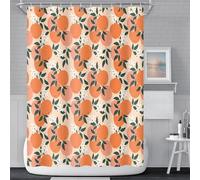 3D Fruit Shower Curtain Fruit Pattern Shower Curtains Mould Proof Resistant Waterproof Polyester Fabric Bathroom Curtains 200 x 200 cm Bath Curtain for Wet Rooms D-47