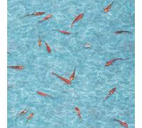 3D Funky Effect Anti Slip 2.5mm Thick Sheet Vinyl Flooring For Home Vinyl Flooring UK Blue 2000mm x 2000mm