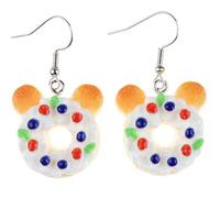 3D Funny Imitation Animal Dessert Food Drop Dangle Earrings for Women Resin Animal Bread Croissant Ice-cream Cone Donut Earrings Cute Simulation Dessert Food Snacks Earrings, Resin, No Gemstone