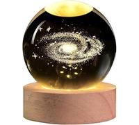 3D Galaxy Crystal Ball Night Light, 3.14 in